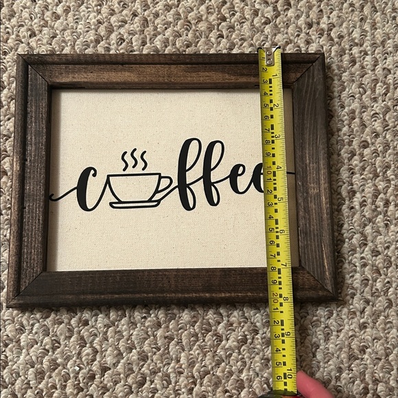 Rustic Brown Coffee Sign - Picture 4 of 4